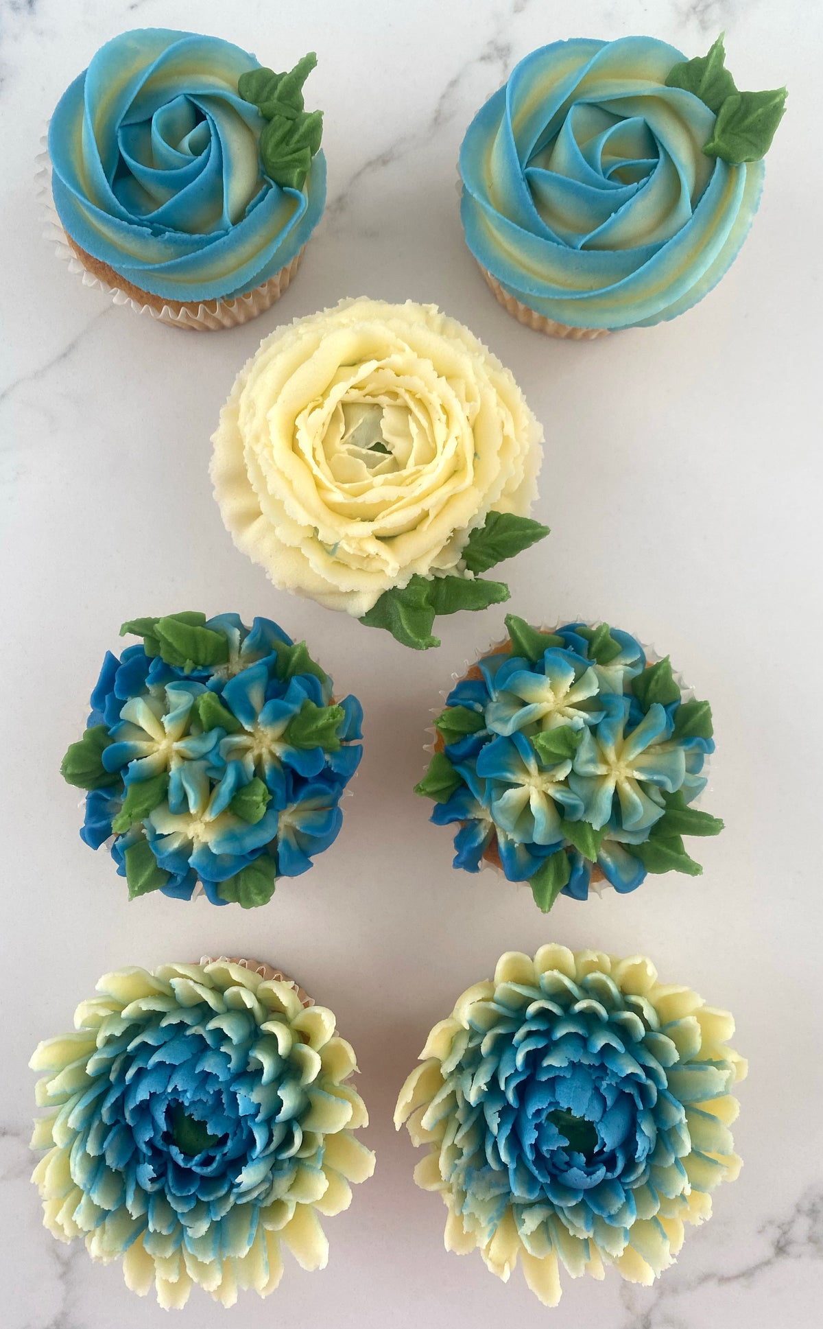 Cupcake Bouquet - Blue