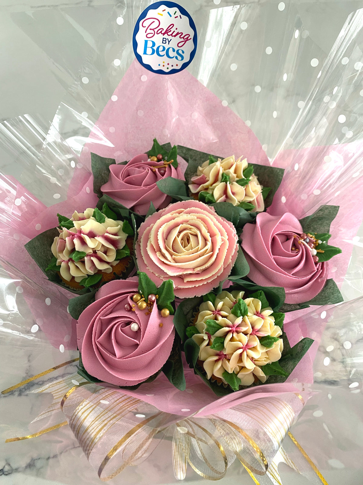 Cupcake Bouquet - Pink
