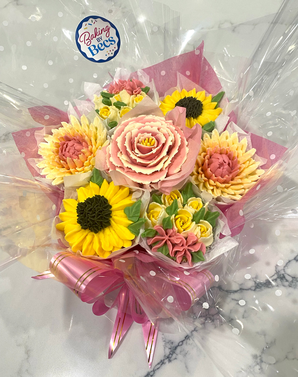 Cupcake Bouquet - Pink