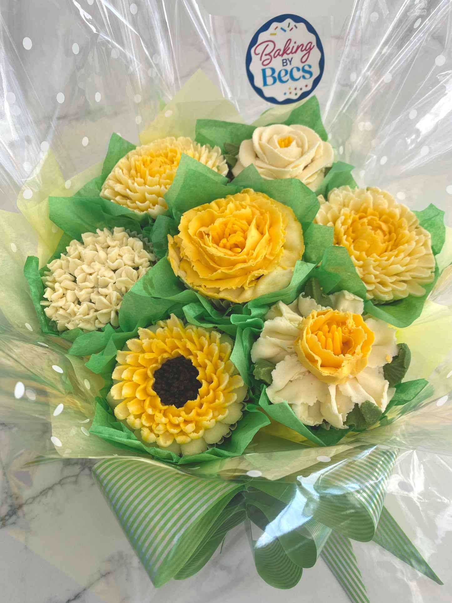 Cupcake Bouquet - Yellow