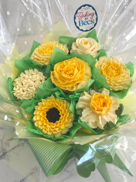 Cupcake Bouquet - Yellow