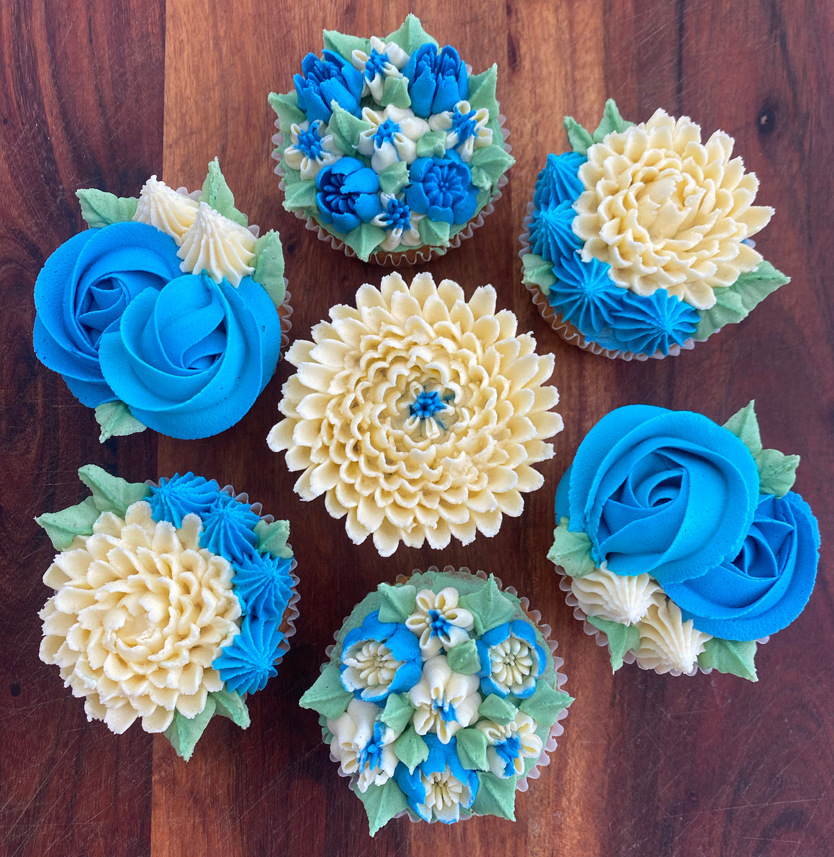 Cupcake Bouquet - Blue
