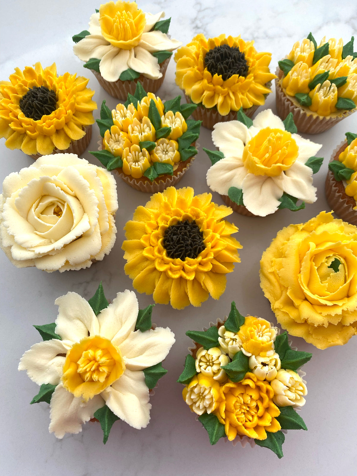 Cupcake Bouquet - Yellow